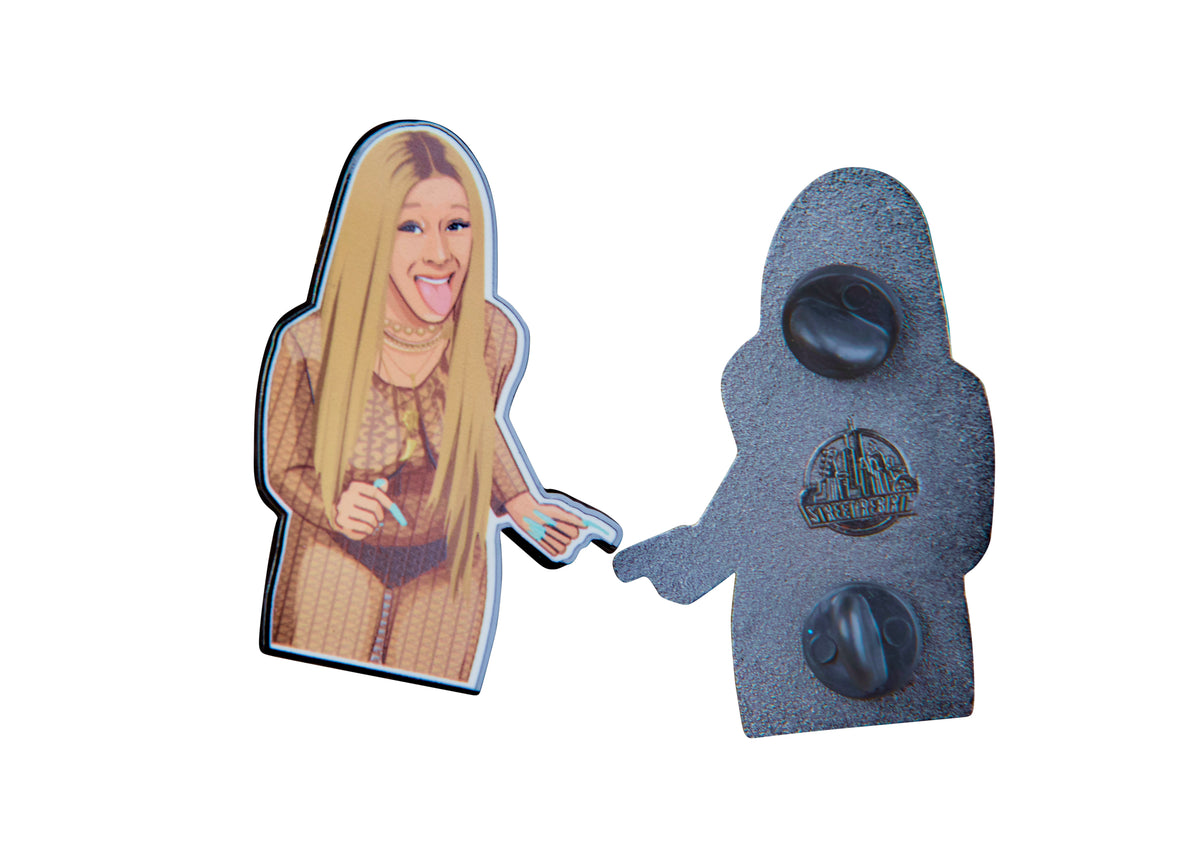 Cardi B "It’s Getting Real" Enamel Pin – A Viral Moment Captured
