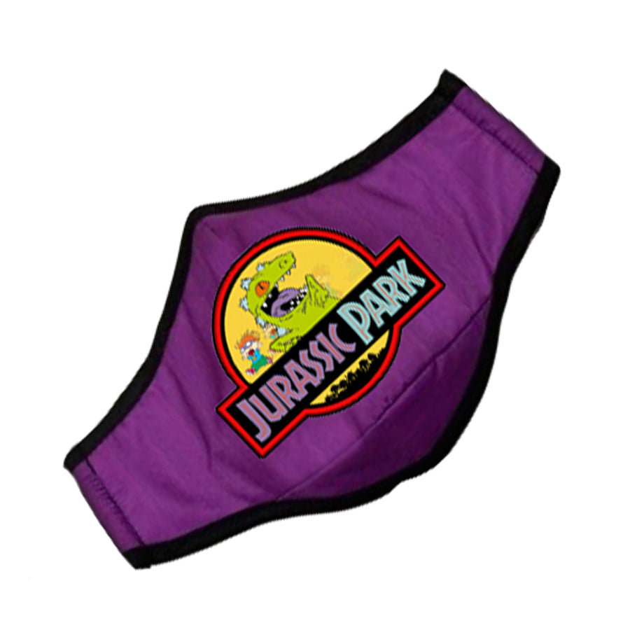 Reusable fashion face mask with an original retro printed design