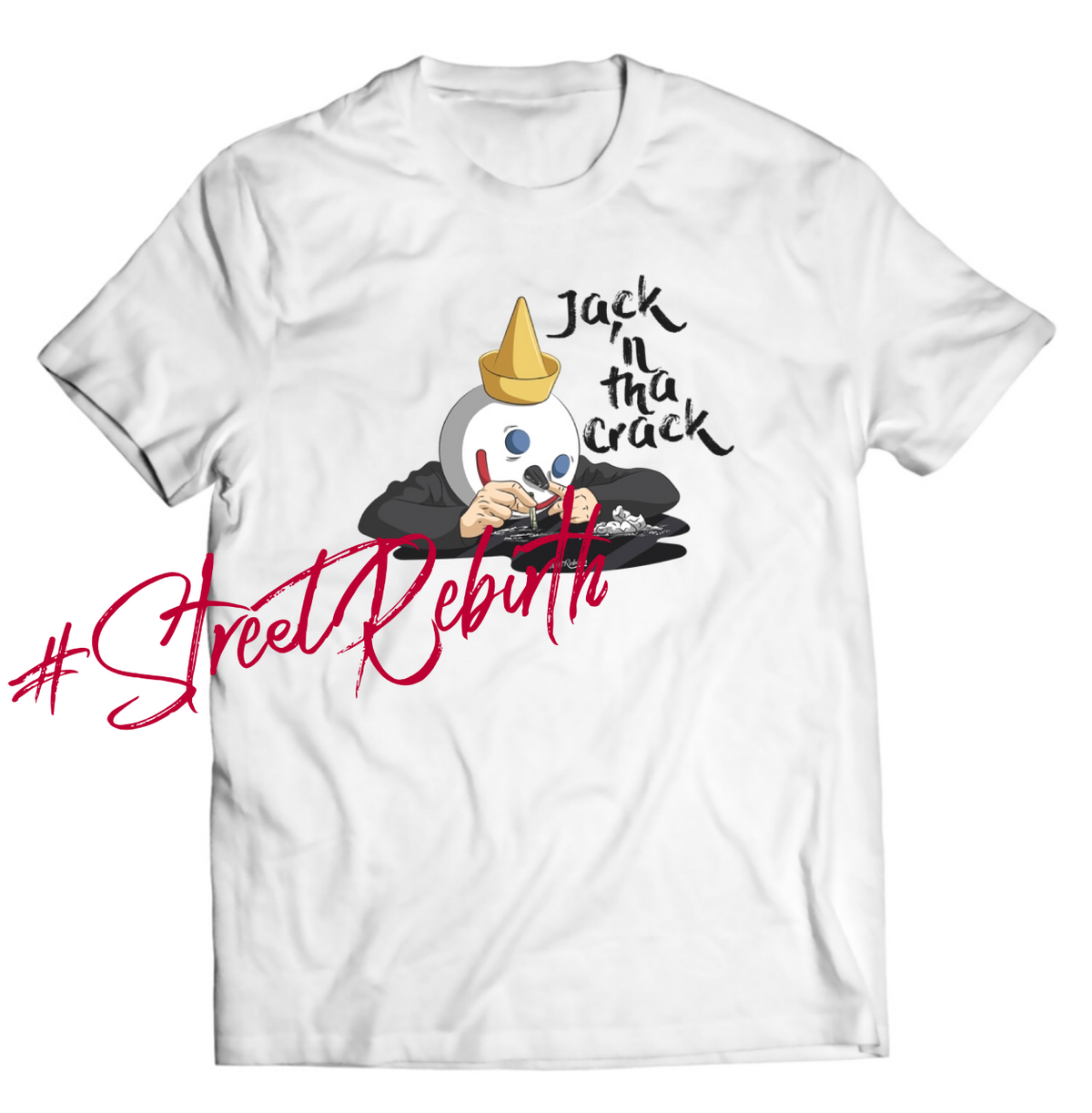 Jack in the Crack Shirt – Edgy Jack in the Box Parody Tee – Street Culture Graphic T-Shirt