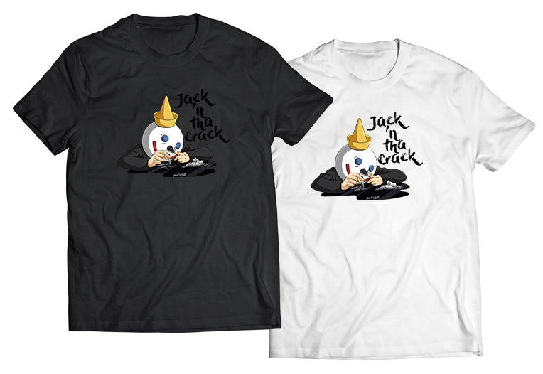 Jack in the Crack Shirt – Edgy Jack in the Box Parody Tee – Street Culture Graphic T-Shirt