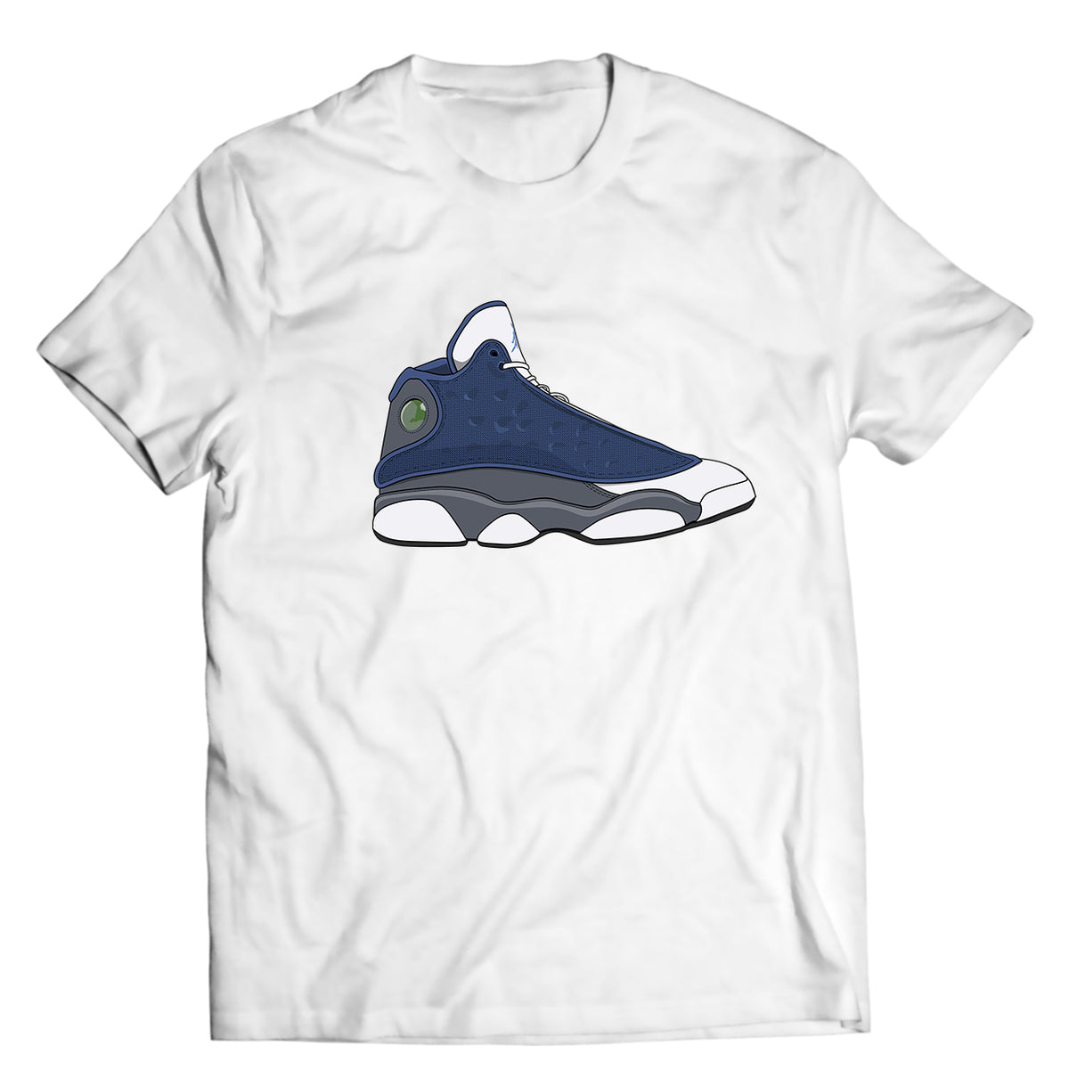 13s Blue Gray White Shirt - Direct To Garment Quality Print - Unisex Shirt - Gift For Him or Her