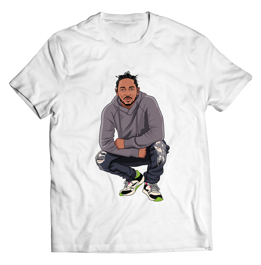 Unisex graphic T-shirt featuring an original hip hop music illustration