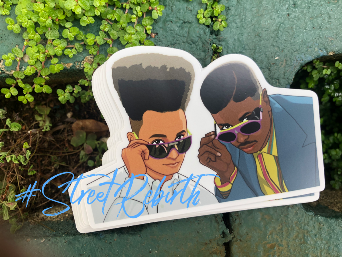 1 Kid n Play  Sticker – One 4 Inch Water Proof Vinyl Sticker – For Hydro Flask, Skateboard, Laptop, Planner, Car, Collecting, Gifting