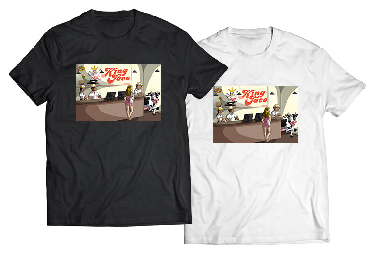 King Taco Cow Get Away Shirt - Direct To Garment Quality Print - Unisex Shirt - Gift For Him or Her