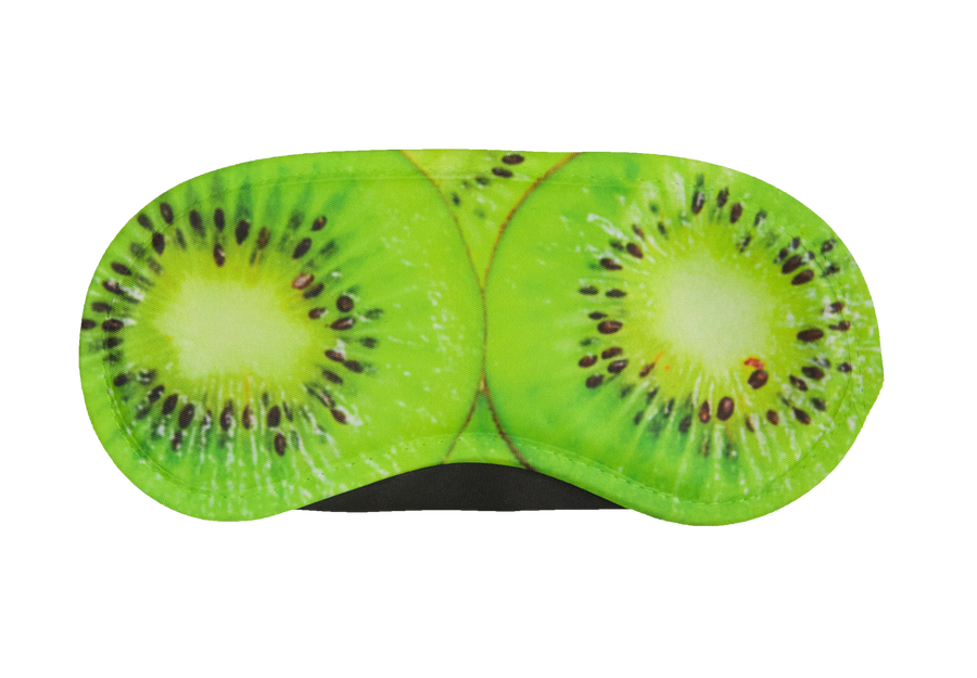 Reusable sleep eye mask with an original humorous printed design