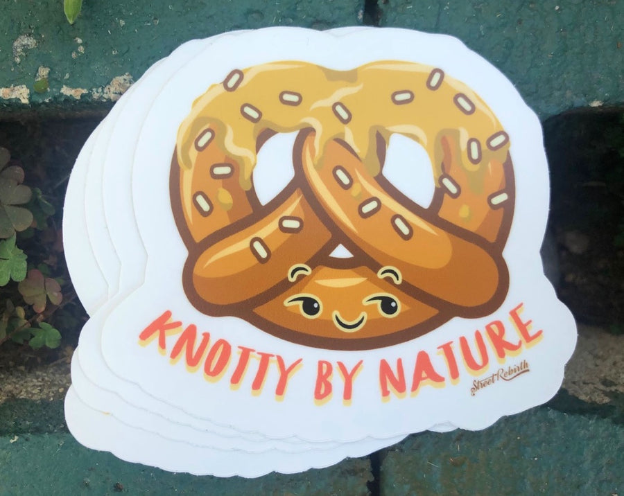 Waterproof vinyl sticker featuring an original hip hop humorous retro illustration