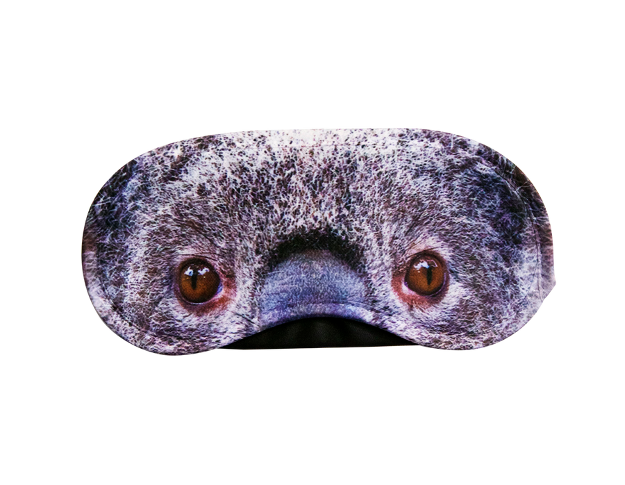 Reusable sleep eye mask with an original humorous printed design