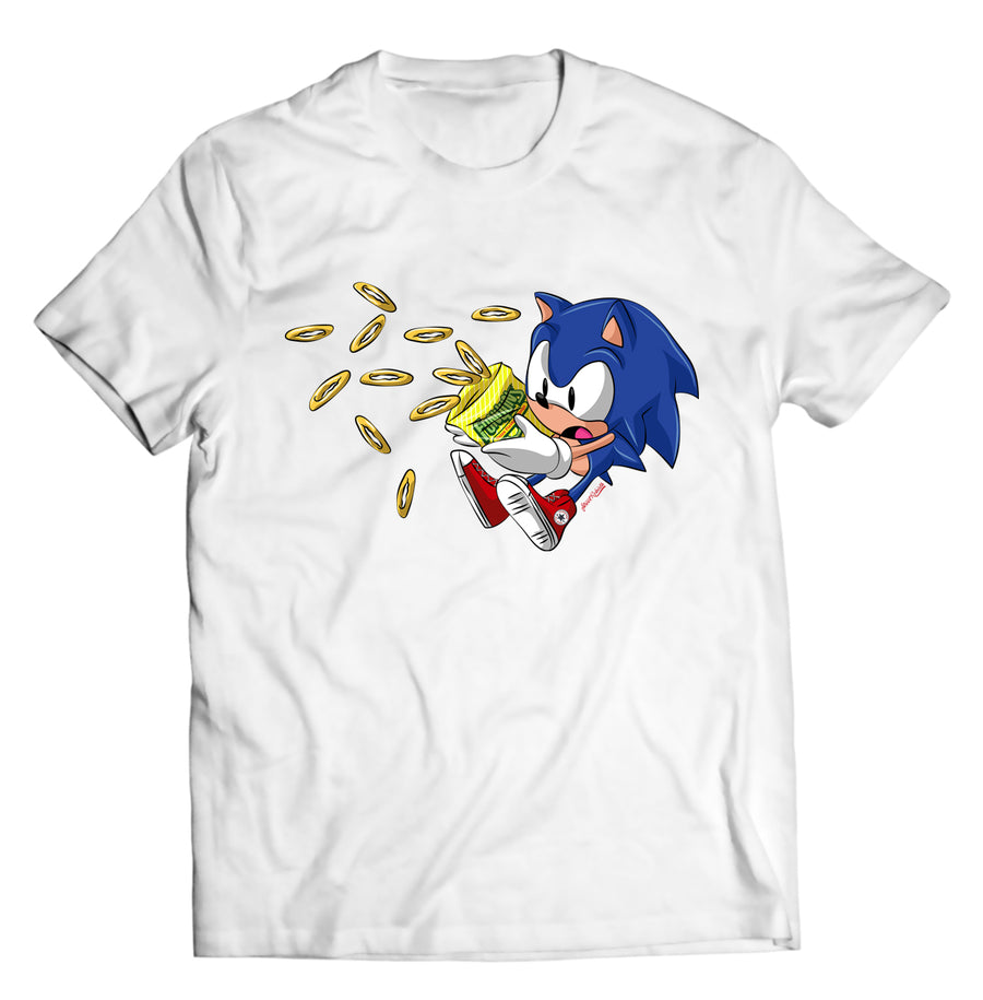 Unisex graphic T-shirt featuring an original humorous illustration