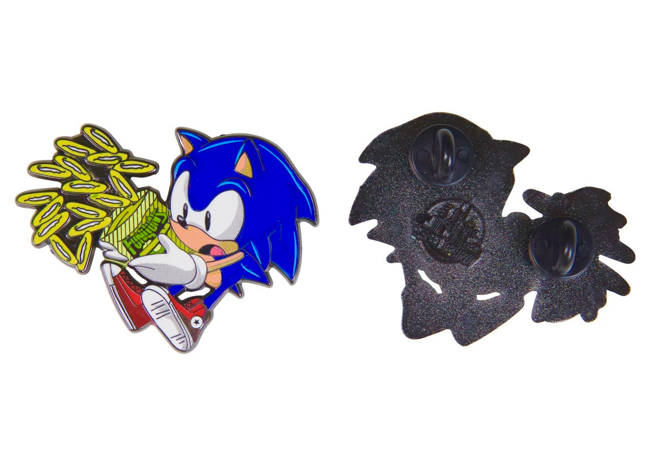 Sonic Losing Funyun Rings Enamel Pin – A Fun and Crunchy Twist