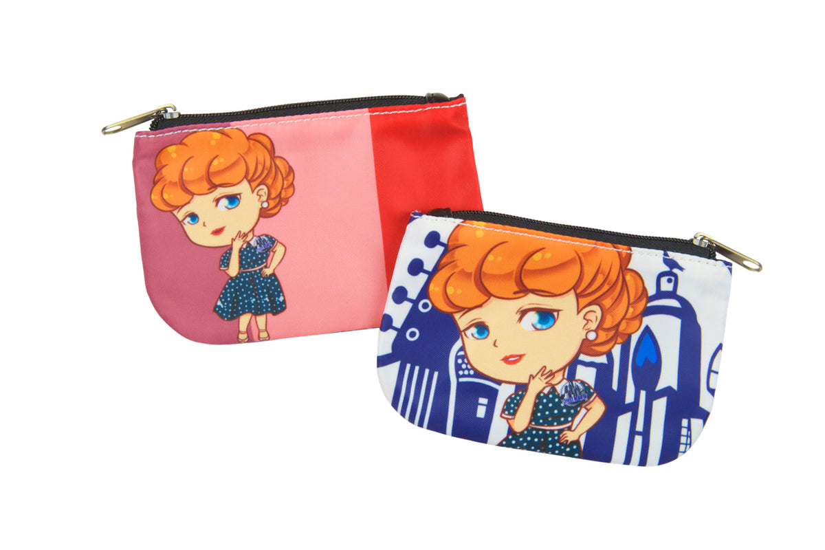 Lucy Coin Purse - Mini Hand Bag - Travel Pocket Wallet For Change And Accessories