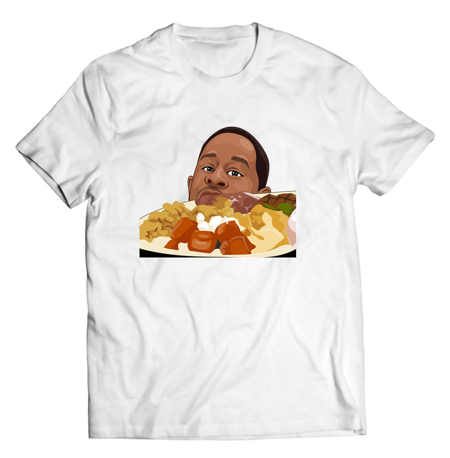Unisex graphic T-shirt featuring an original humorous retro illustration