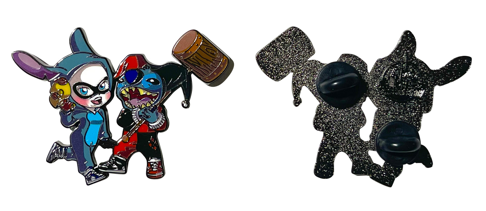 Stitch and Harley Enamel Pin – Mischievous Mashup with a Bang
