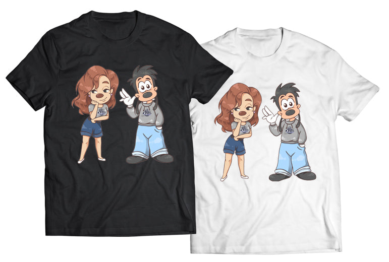 Max and Roxanne Chibi Style DTG-Printed Shirt – Adorably Iconic