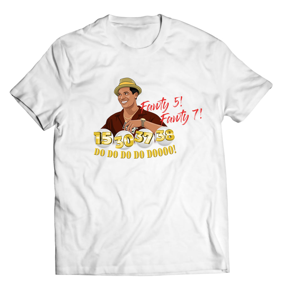 Unisex graphic T-shirt featuring an original humorous illustration