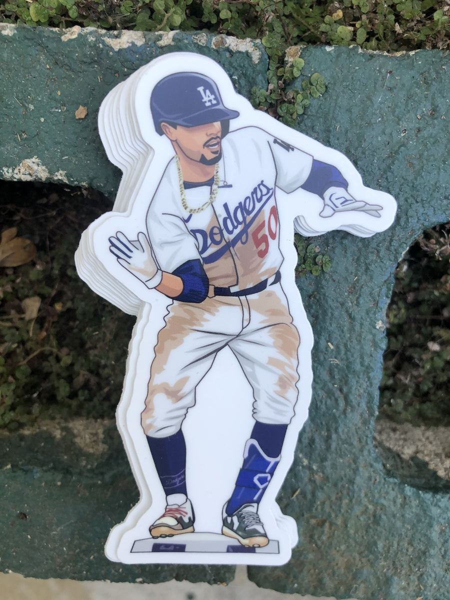 Waterproof vinyl sticker featuring an original baseball music illustration