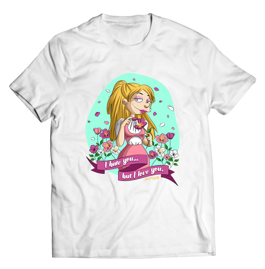 Unisex graphic T-shirt featuring an original animal-themed retro cartoon-style illustration