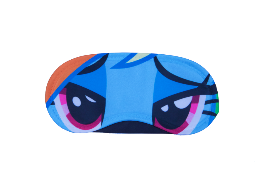 Reusable sleep eye mask with an original humorous printed design