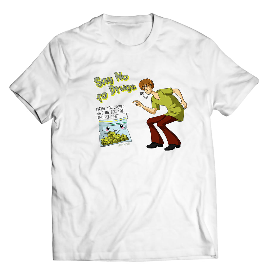 Unisex graphic T-shirt featuring an original humorous illustration