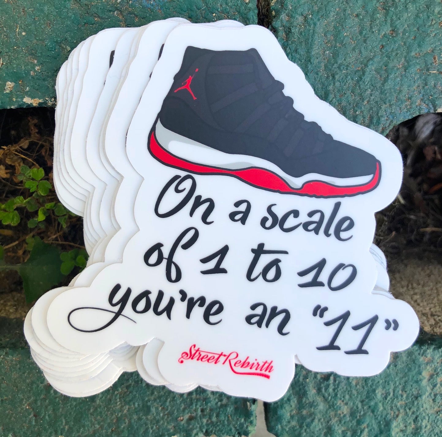 1 On a scale of 1 to 10 you're an 11 Sticker – One 4 Inch Water Proof Vinyl Sticker – For Hydro Flask, Skateboard, Laptop, Planner, Car, Collecting, Gifting