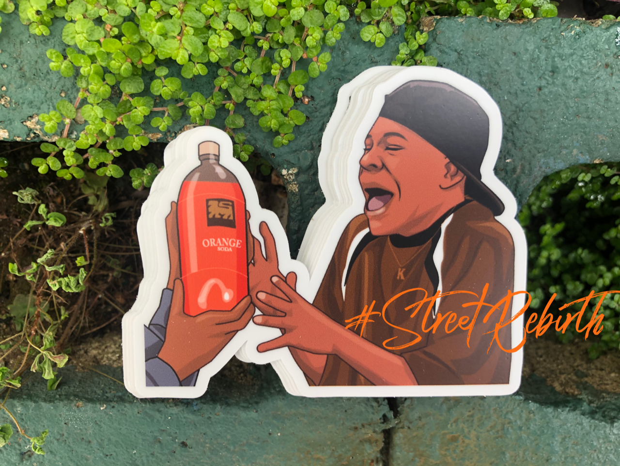 1 Orange Soda Sticker – One 4 Inch Water Proof Vinyl Sticker – For Hydro Flask, Skateboard, Laptop, Planner, Car, Collecting, Gifting