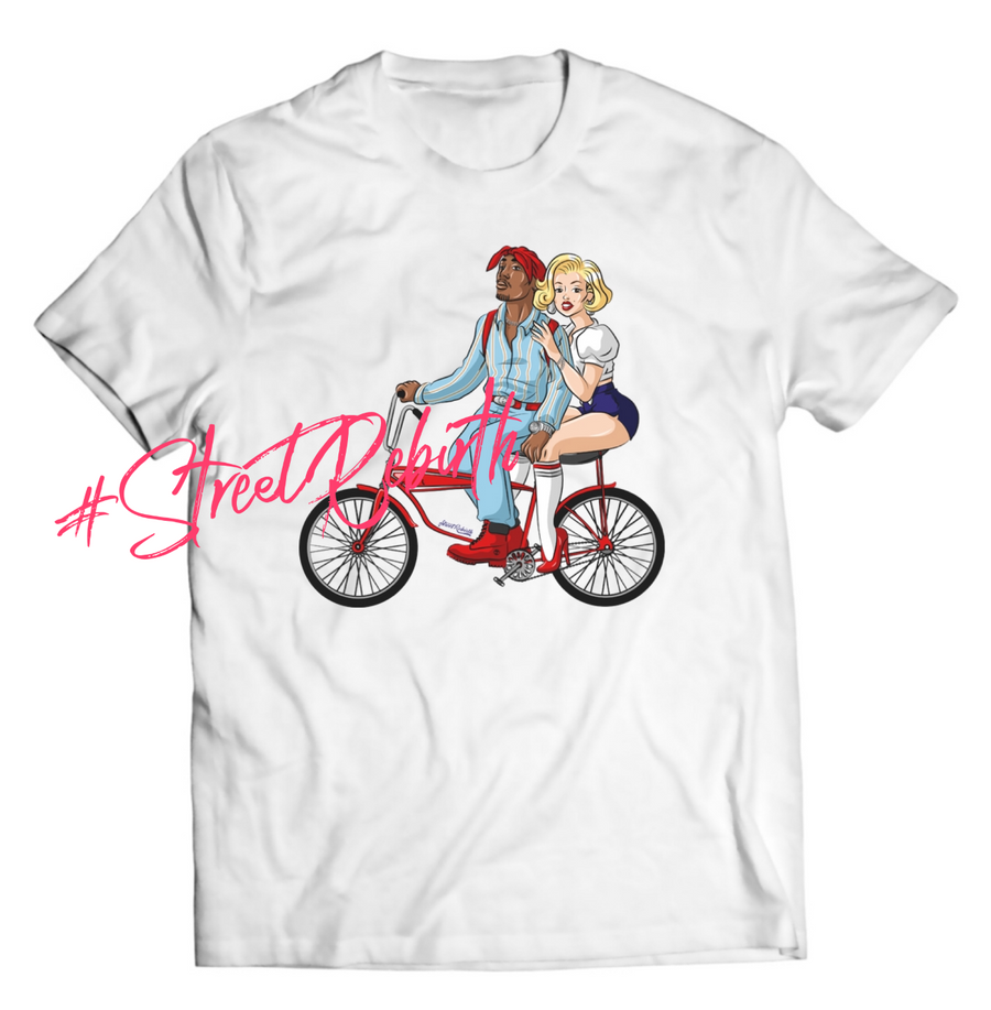 Unisex graphic T-shirt featuring an original hip hop music retro illustration