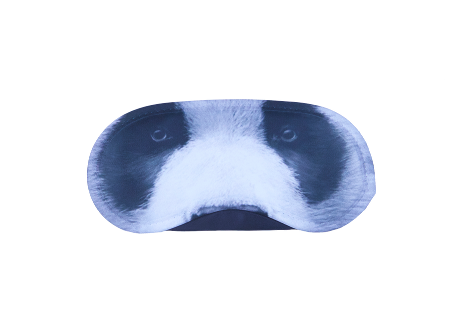 Reusable sleep eye mask with an original humorous printed design
