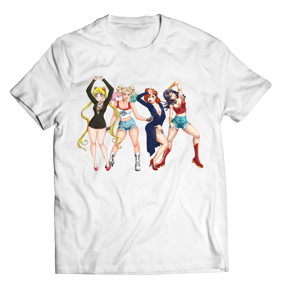 Unisex graphic T-shirt featuring an original cartoon-style illustration