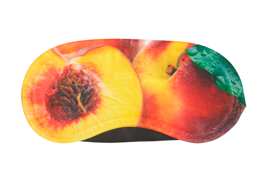 Reusable sleep eye mask with an original humorous printed design