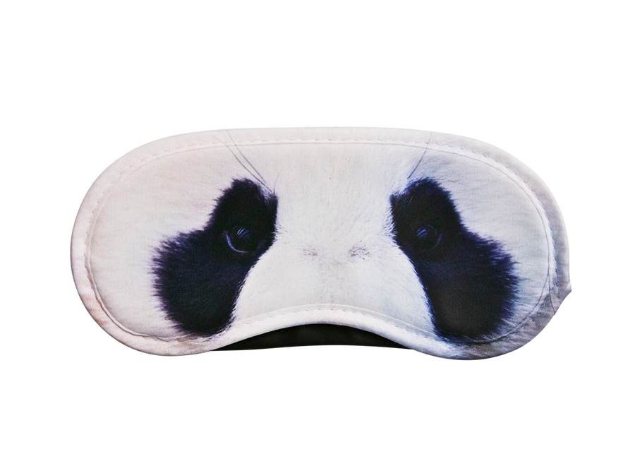 Reusable sleep eye mask with an original animal-themed humorous printed design