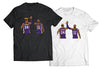 RIP the GOAT With Bron In Purple Uniform Shirt - Direct To Garment Quality Print - Unisex Shirt - Gift For Him or Her