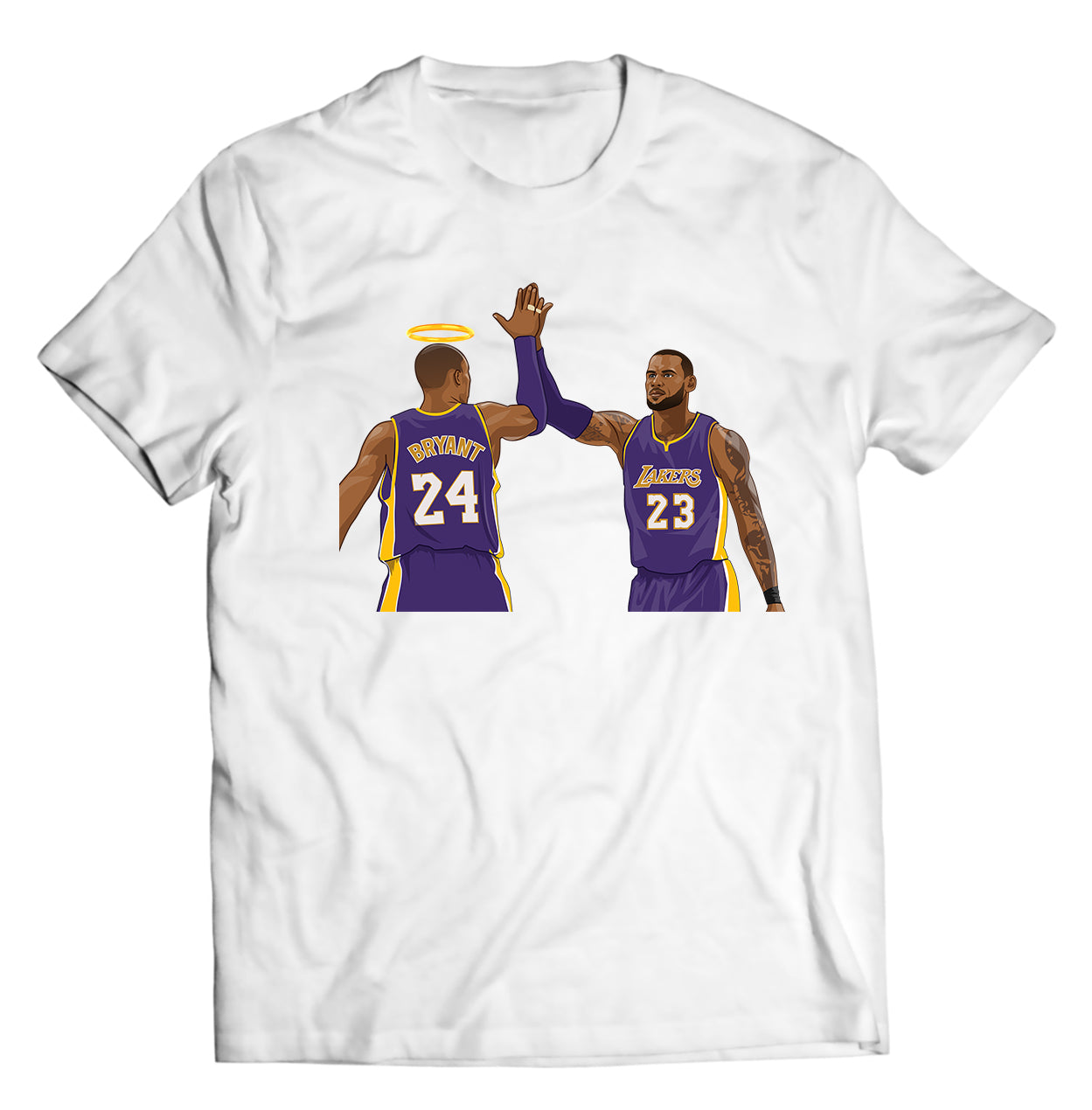 RIP the GOAT With Bron In Purple Uniform Shirt - Direct To Garment Quality Print - Unisex Shirt - Gift For Him or Her