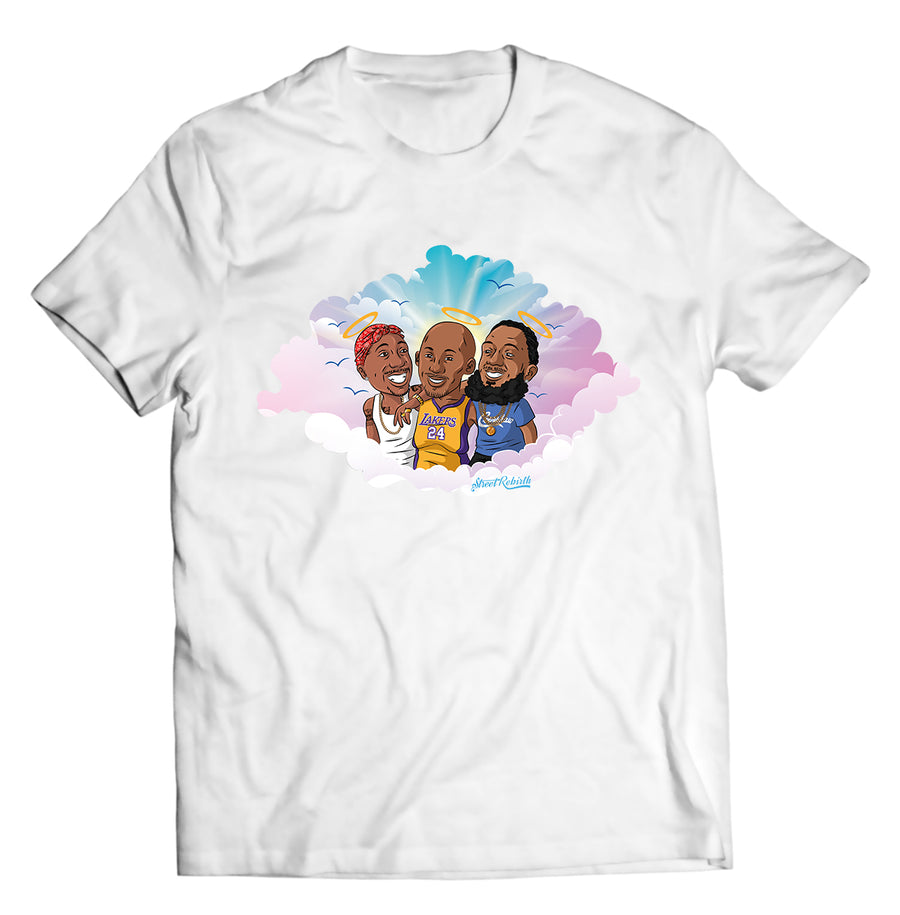Unisex graphic T-shirt featuring an original hip hop music illustration