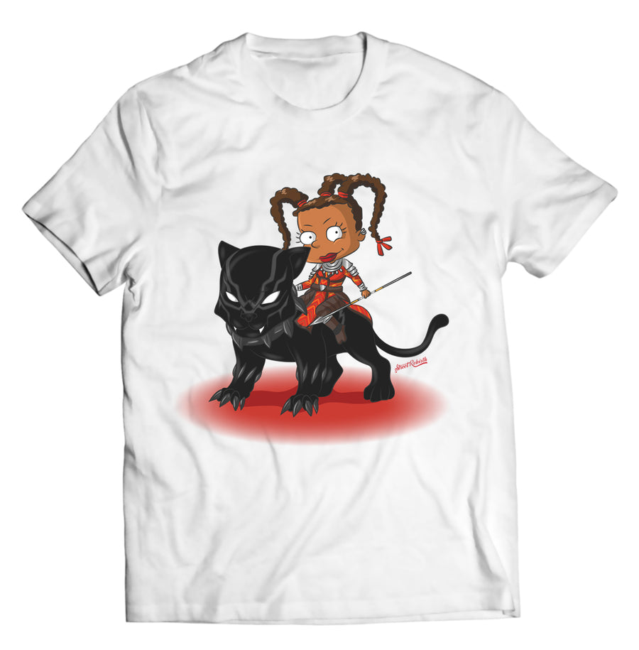 Unisex graphic T-shirt featuring an original colorful illustration
