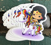 1 Riding Series Unicorn Sticker – One 4 Inch Water Proof Vinyl Sticker – For Hydro Flask, Skateboard, Laptop, Planner, Car, Collecting, Gifting