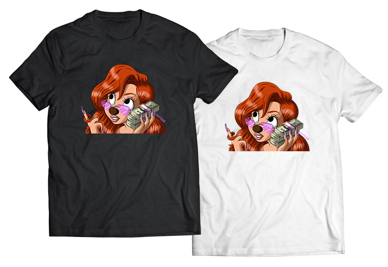 Roxanne "Money Talk" DTG-Printed Shirt – A Bold Disney Spin