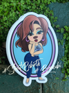 1 Roxanne Collab Sticker – One 4 Inch Water Proof Vinyl Sticker – For Hydro Flask, Skateboard, Laptop, Planner, Car, Collecting, Gifting