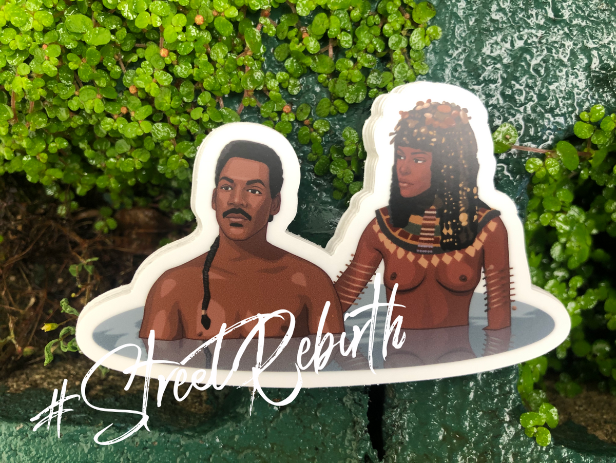 Hakeem&#39;s Royal Bath Sticker – Classic Coming to America Scene