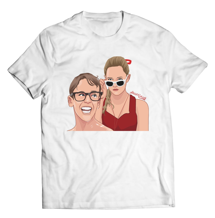 Unisex graphic T-shirt featuring an original baseball humorous retro illustration
