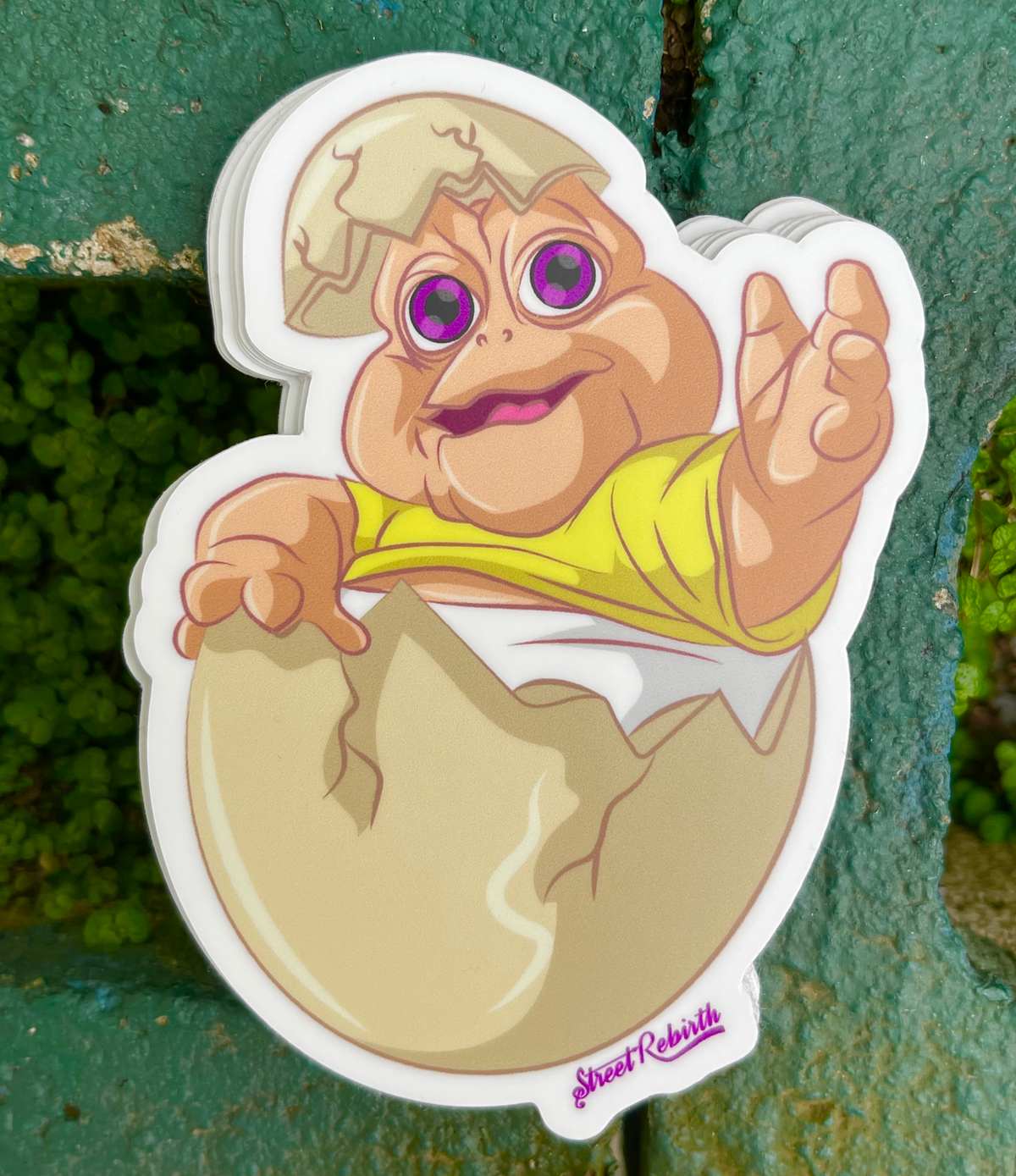 90s Baby Dinosaur Vinyl Sticker – A Nostalgic Nod to Your Favorite Prehistoric Star