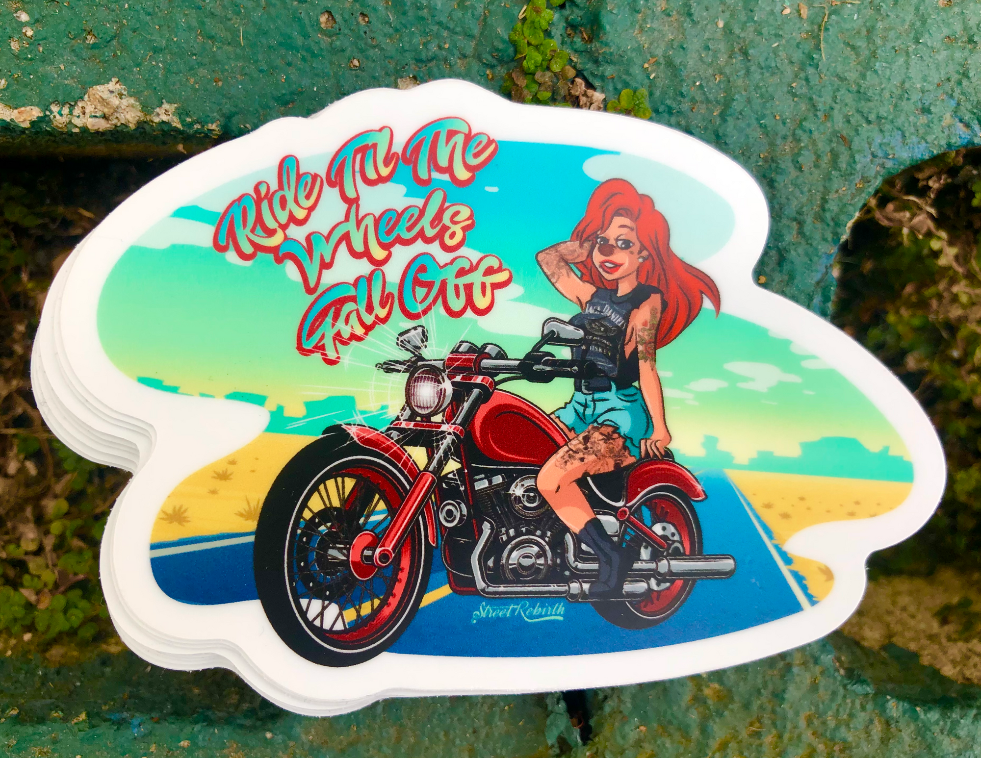 1 Roxanne Til The Wheels Fall Off Sticker – One 4 Inch Water Proof Vinyl Sticker – For Hydro Flask, Skateboard, Laptop, Planner, Car, Collecting, Gifting