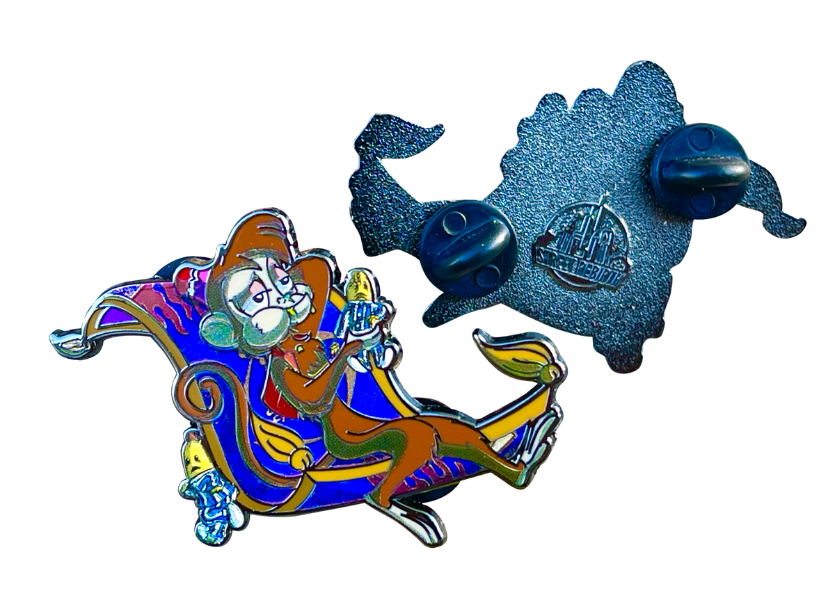 Abu Eating a Bananas in Pyjamas Banana Enamel Pin – A Hilarious Pop Culture Crossover