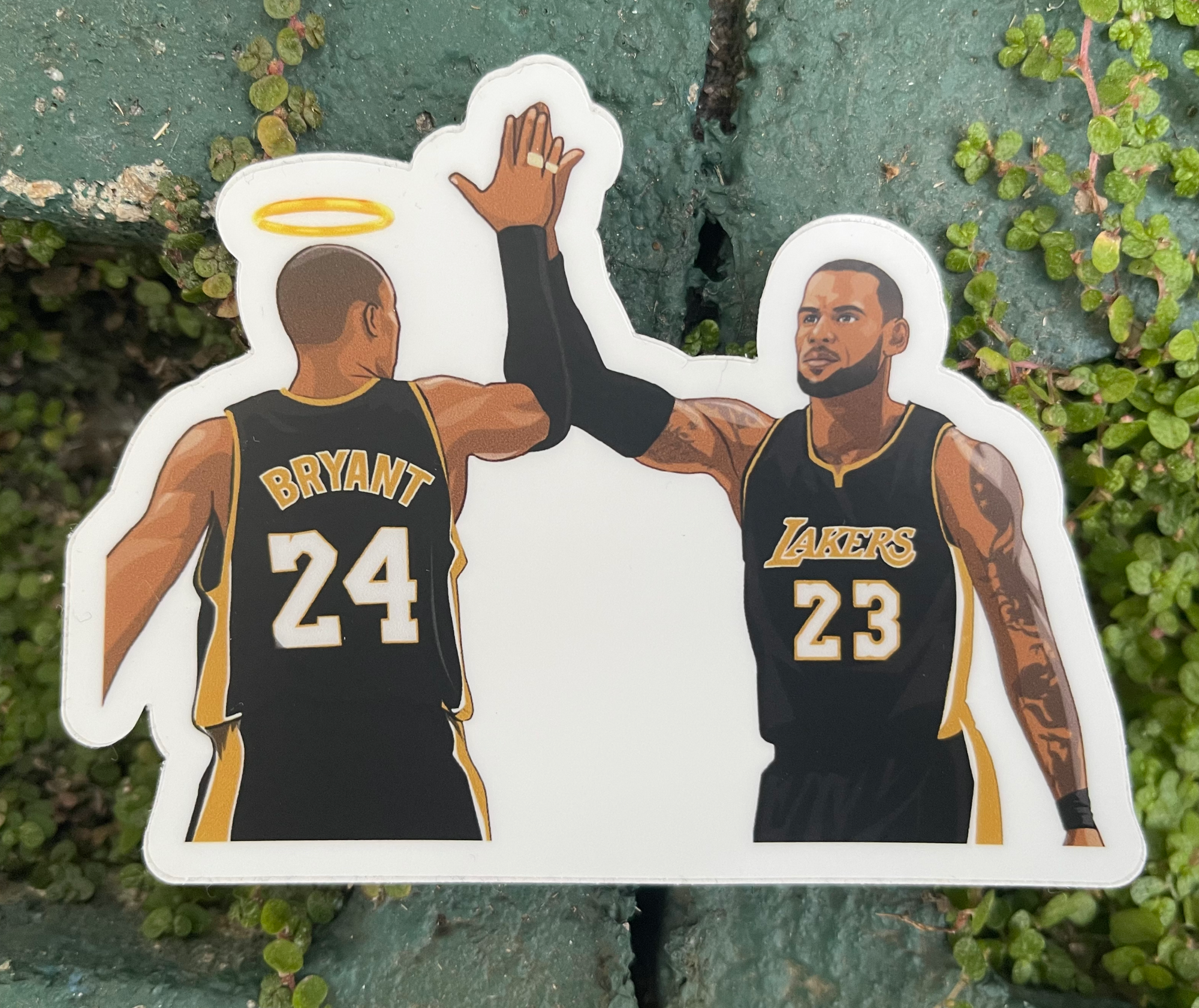 RIP the GOAT With bron In Black Uniform Sticker – One 4 Inch Water Proof Vinyl Sticker – For Hydro Flask, Skateboard, Laptop, Planner, Car, Collecting, Gifting