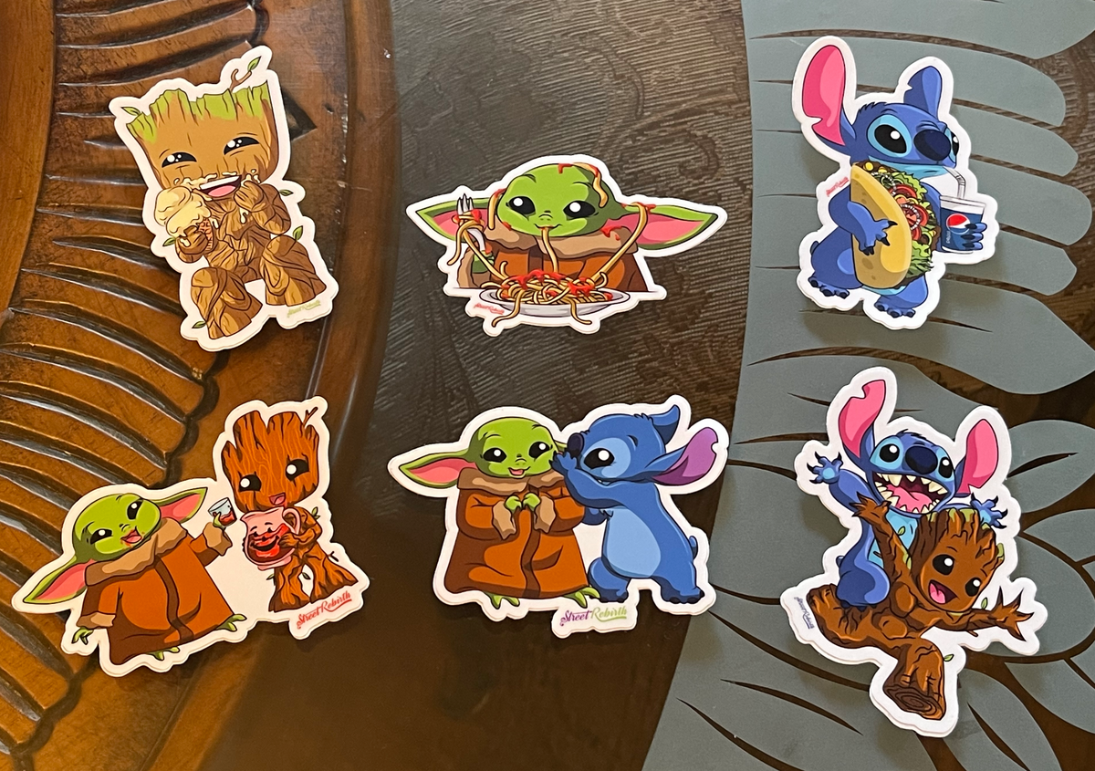 Sticker Set Sticker Set – 4 Inch Water Proof Vinyl Sticker – For Hydro Flask, Skateboard, Laptop, Planner, Car, Collecting, Gifting