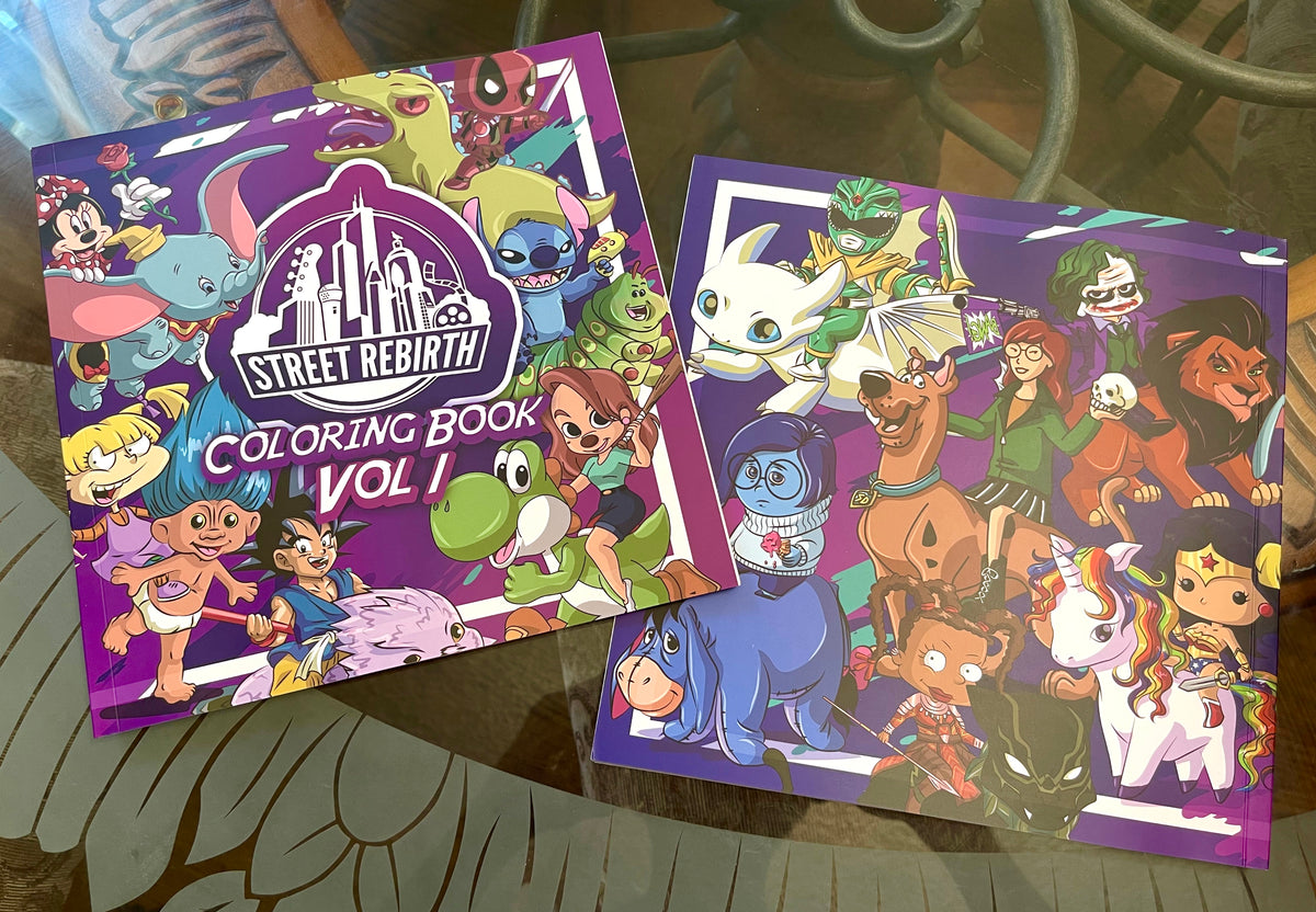 Street Rebirth Coloring Book Vol 1 - Quotes And Coloring - 28 Designs To Color, 14 Quotes - 10x10 Size