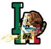 Mexican Flag LA Sticker – One 4 Inch Water Proof Vinyl Sticker – For Hydro Flask, Skateboard, Laptop, Planner, Car, Collecting, Gifting