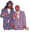 Snoopdogg Pac Enamel Pin - 2 Inch Zinc Alloy Lapel Pin