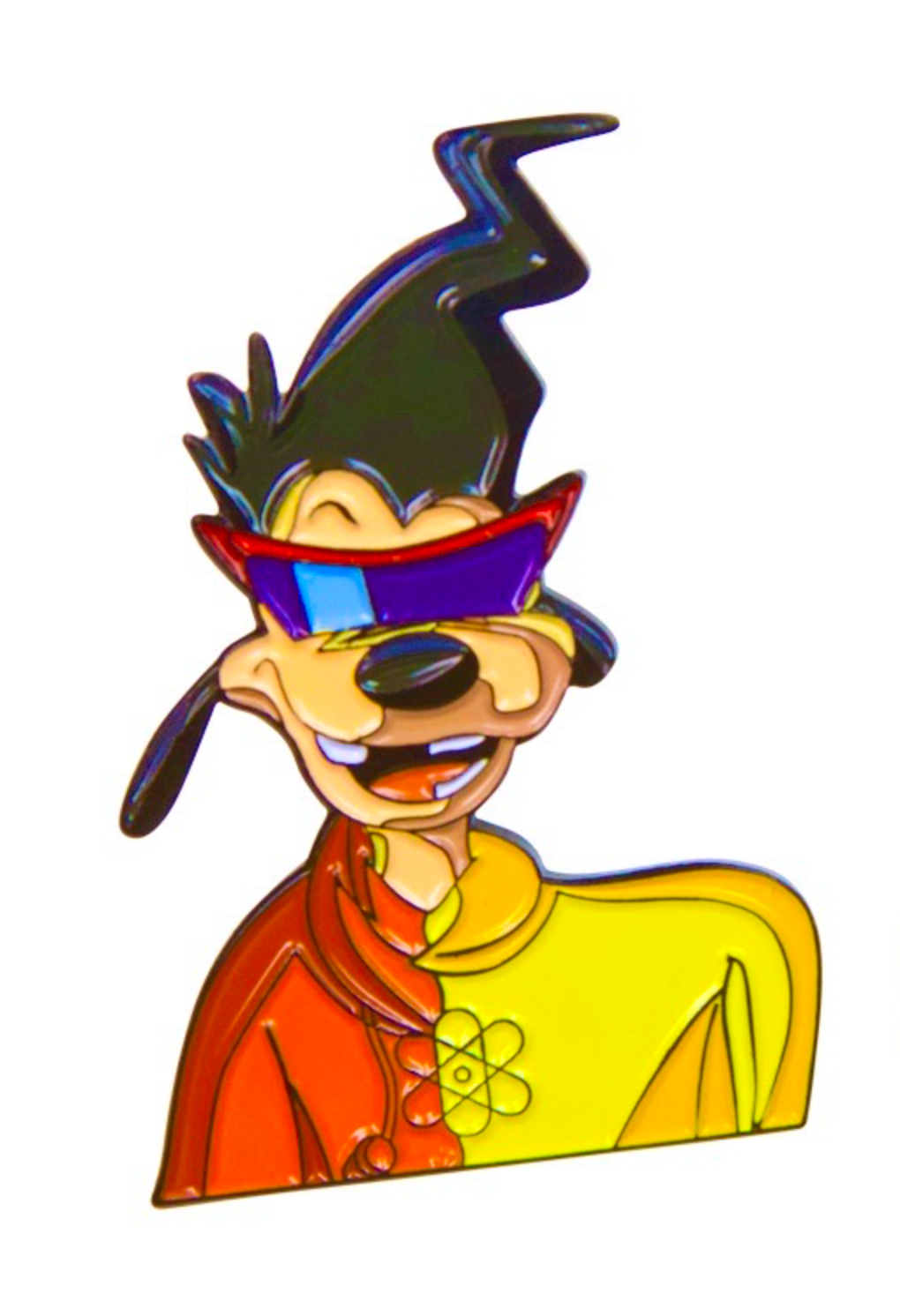 Powerline and Max Half-Face Enamel Pin – A Goofy Movie Iconic Mashup