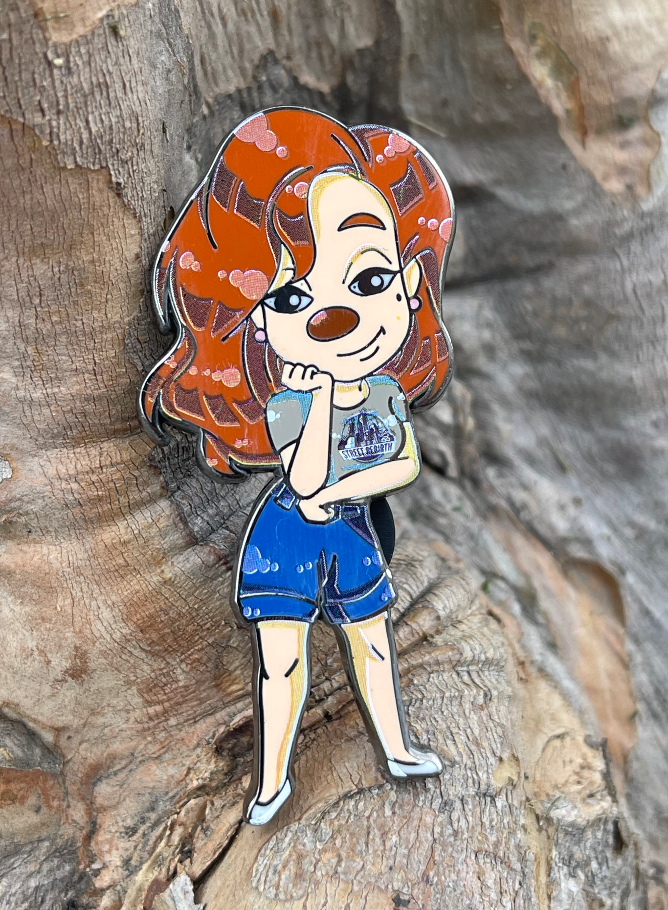 Roxanne in Street Rebirth Apparel Enamel Pin – A Stylish Disney Mashup