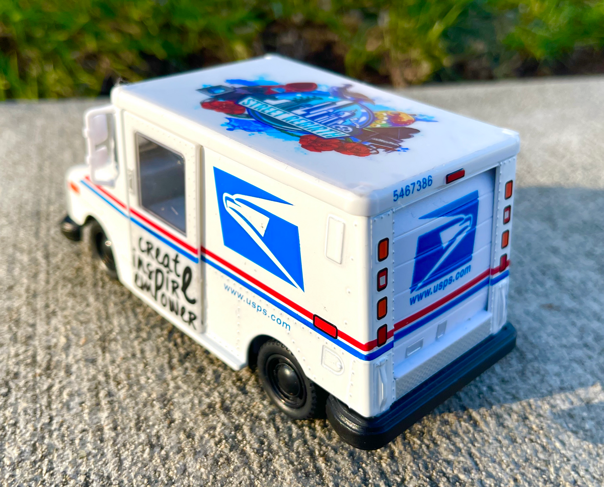 Street Rebirth Vehicles - Postal Service Mail Truck - 5 x 2 x 2.5 Inches