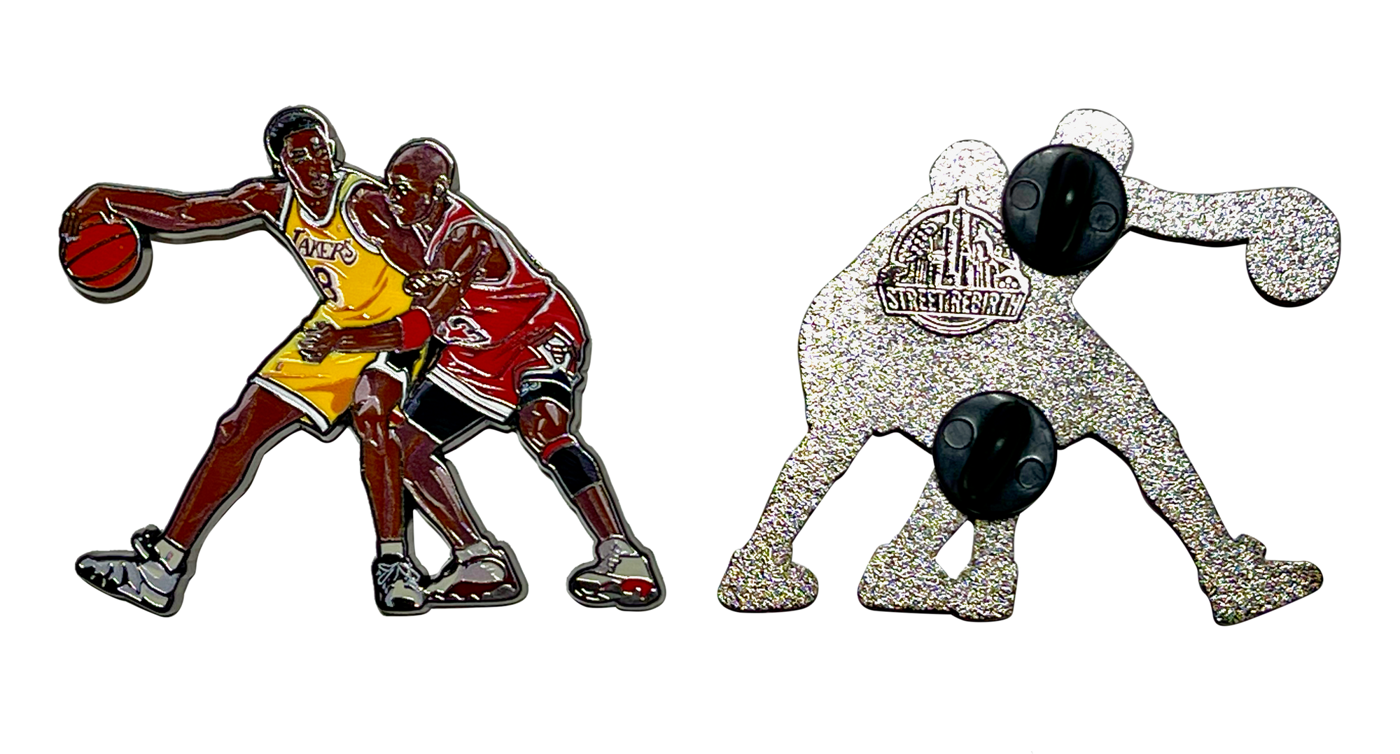 Kobe vs. Jordan Enamel Pin – The Ultimate Basketball Showdown